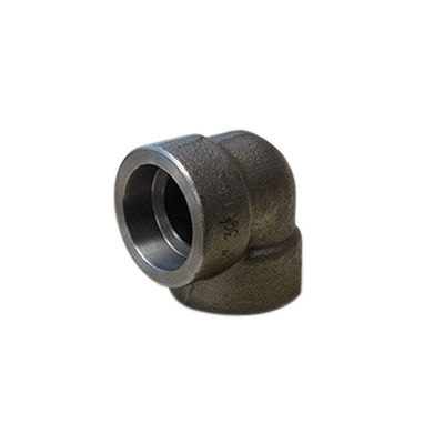 90DEG 45DEG Cút thép rèn ASME B16.11 Nắp khuỷu tay 3000LB SW ren