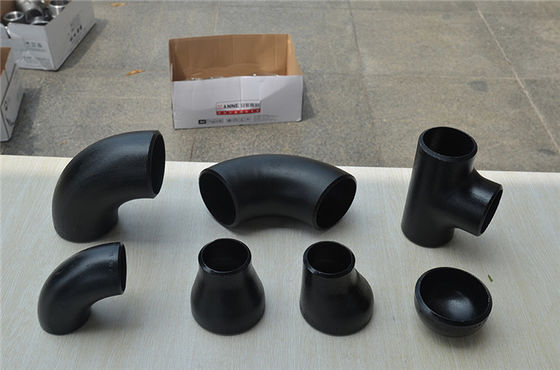 Thép phù hợp ASME B16.9 B16.28 Bộ giảm chấn khuỷu tay Tê uốn cong chéo mông yên hàn
