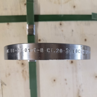 Mặt bích rèn bằng thép carbon RTJ Pn100 Ct20 Gost 33259