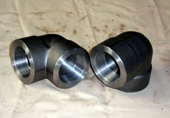 ASME B16.11 Phụ kiện rèn ASTM A105N SW Khớp nối răng khủy tay 3000lbs