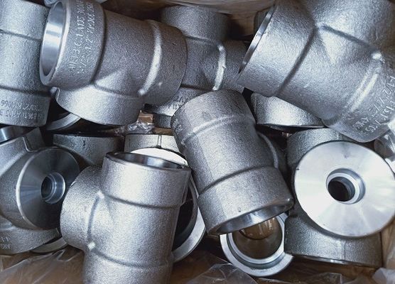ASME B16.11 A105 Elbow 3000 Lbs Ổ cắm hàn Đầu nối bằng thép rèn có ren