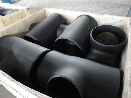 A105N WP316L WP304 Đen hàn giảm Tee Butt Ống hàn Lắp Tee liền mạch