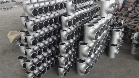 EN10204 3.1 Đầu nối bằng thép không gỉ bằng thép carbon SGP JIS B2311 Nắp giảm tốc Tee khuỷu tay