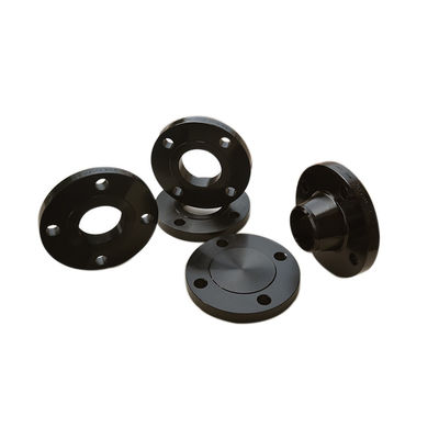 Sa / A105n Ansi B16.5 Trượt trên mặt bích của ống Sơn màu đen