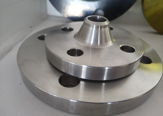 Thép không gỉ 304 4 mặt bích cổ hàn 33259 Mạ kẽm nóng Pn16